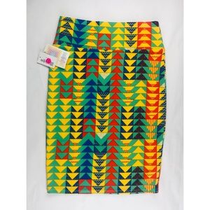 NWT Lularoe Cassie Pencil Skirt Small Multi Color